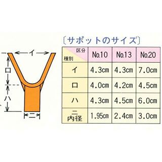 サポット No.13　50個入り　枝受け 梁受け