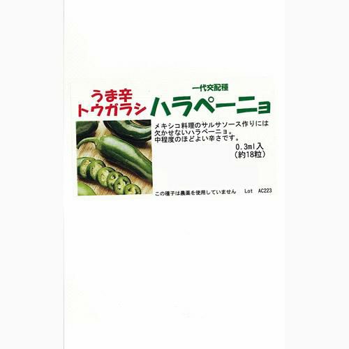 唐辛子 種 【ハラペーニョ】 1,000粒