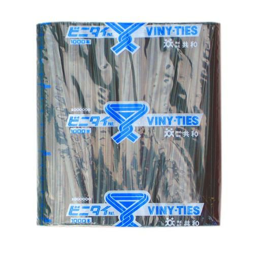 ビニタイPVCカット （緑） サイズ:4mm×15cm 1000本