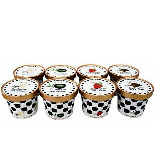 大内山アイスクリームギフトMG－S 大内山アイスクリーム（バニラ、グリーンティｰ、ストロベリー、チョコレート）各120ml×2