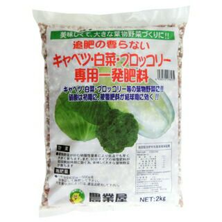家庭菜園 肥料【 キャベツ・白菜・ブロッコリー専用一発肥料２ｋｇ】