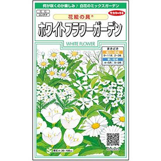 花絵の具 種 【 ホワイトフラワーガーデン 】 実咲